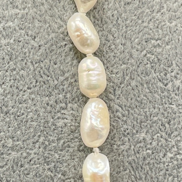 Iris & Lily London New Freshwater Pearl Gemstone Rhinestone Long Necklace - Picture 2 of 16